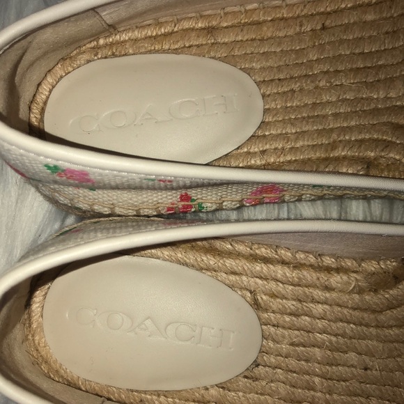 COACH floral canvas espadrilles NWT - Picture 3 of 8